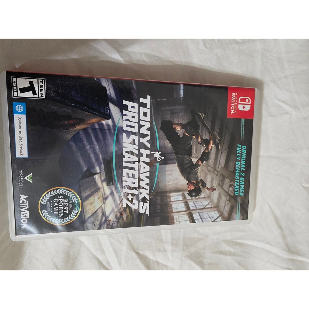Tony Hawks Pro Skater 1 + 2 Nintendo Switch Activision Remastered Game HAC-P-AWH